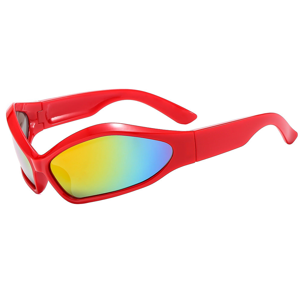 Wholesale Y2K Personalized Oval Color Matching PC Sunglasses